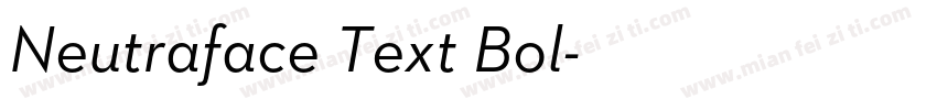 Neutraface Text Bol字体转换